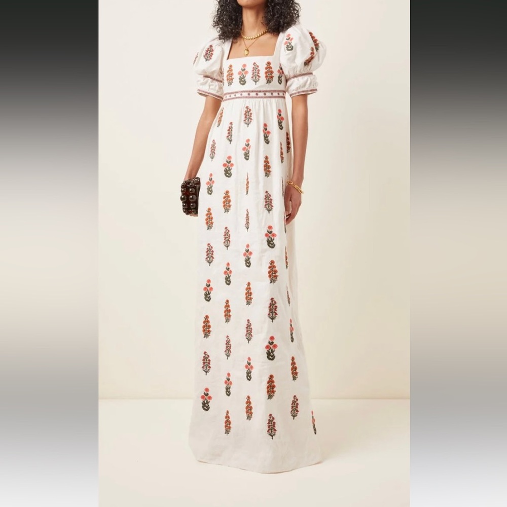 Agua by Agua Bendita - Pistachio Dahlia Maxi Dress